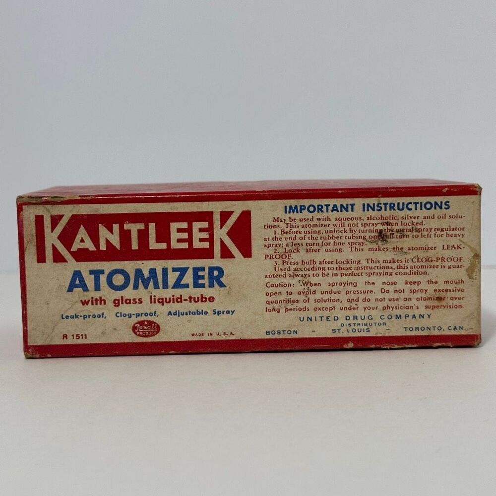 Vintage Rexall Kantleek Atomizer Model R 1511